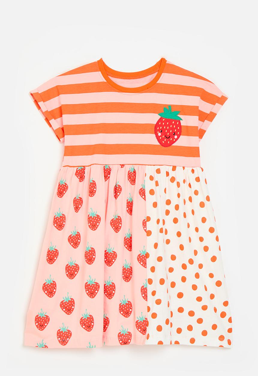 Pop Candy - Striped dress - orange