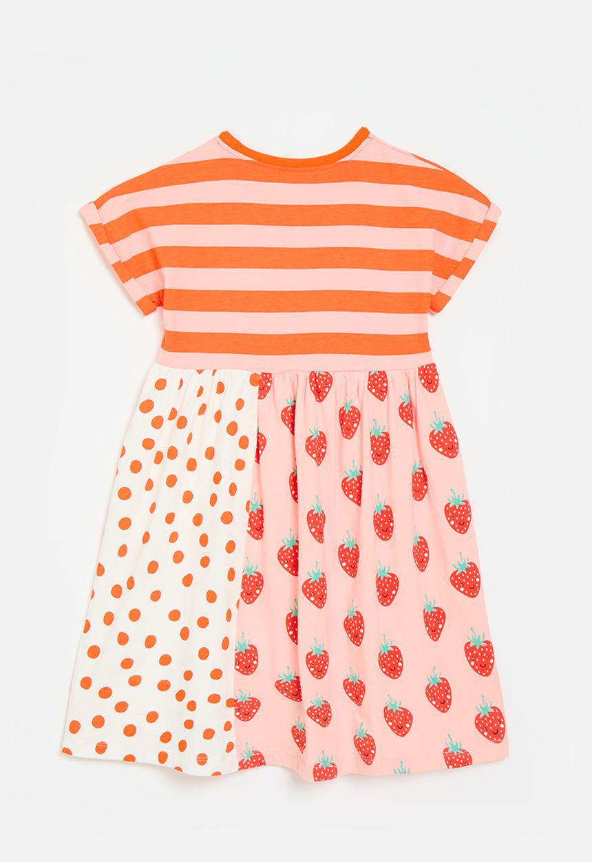 Pop Candy - Striped dress - orange