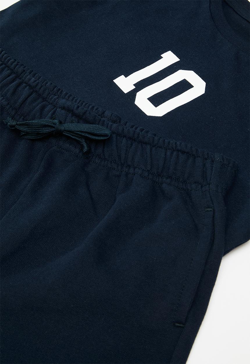Pop Candy - Tee & short set - navy
