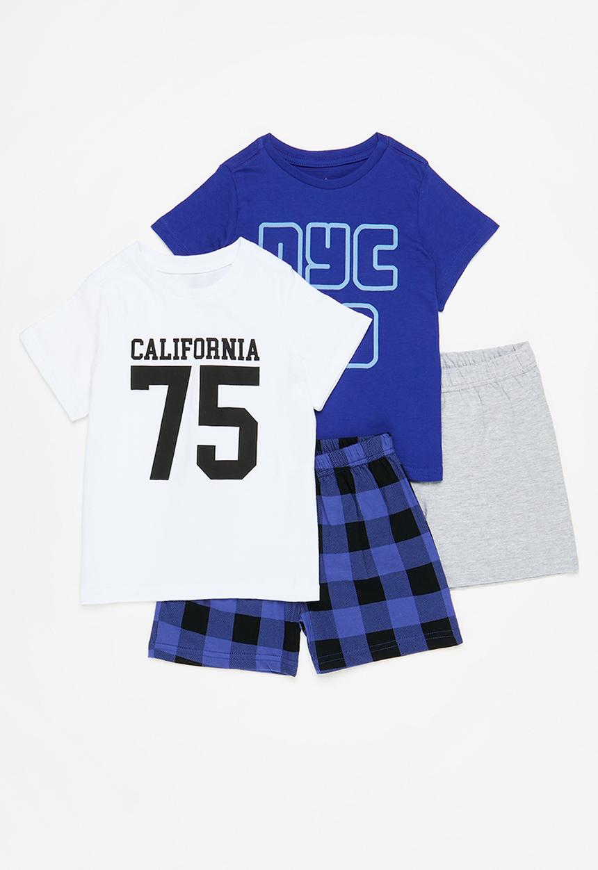Pop Candy - 2 Pack pj set - navy & white 