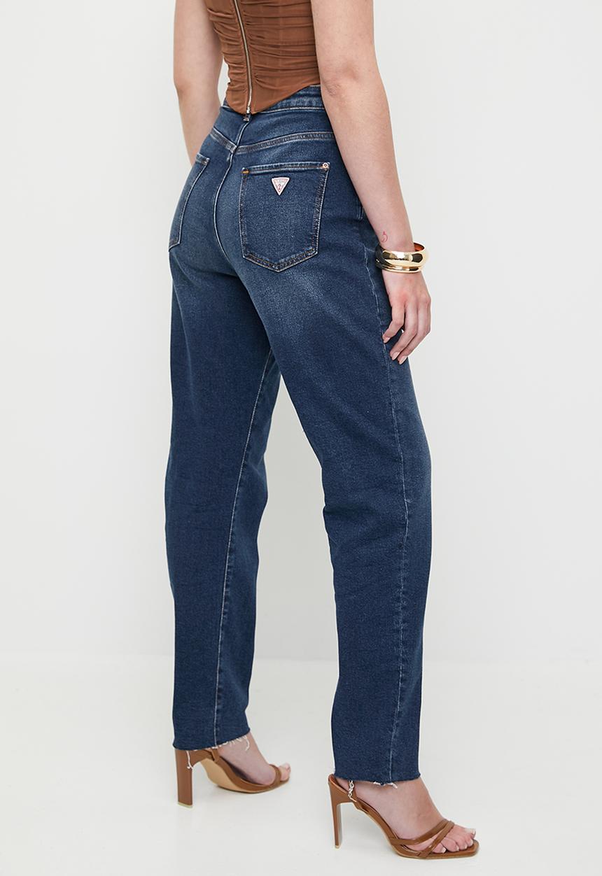 GUESS - High Rise Mom Jean - Mid Wash