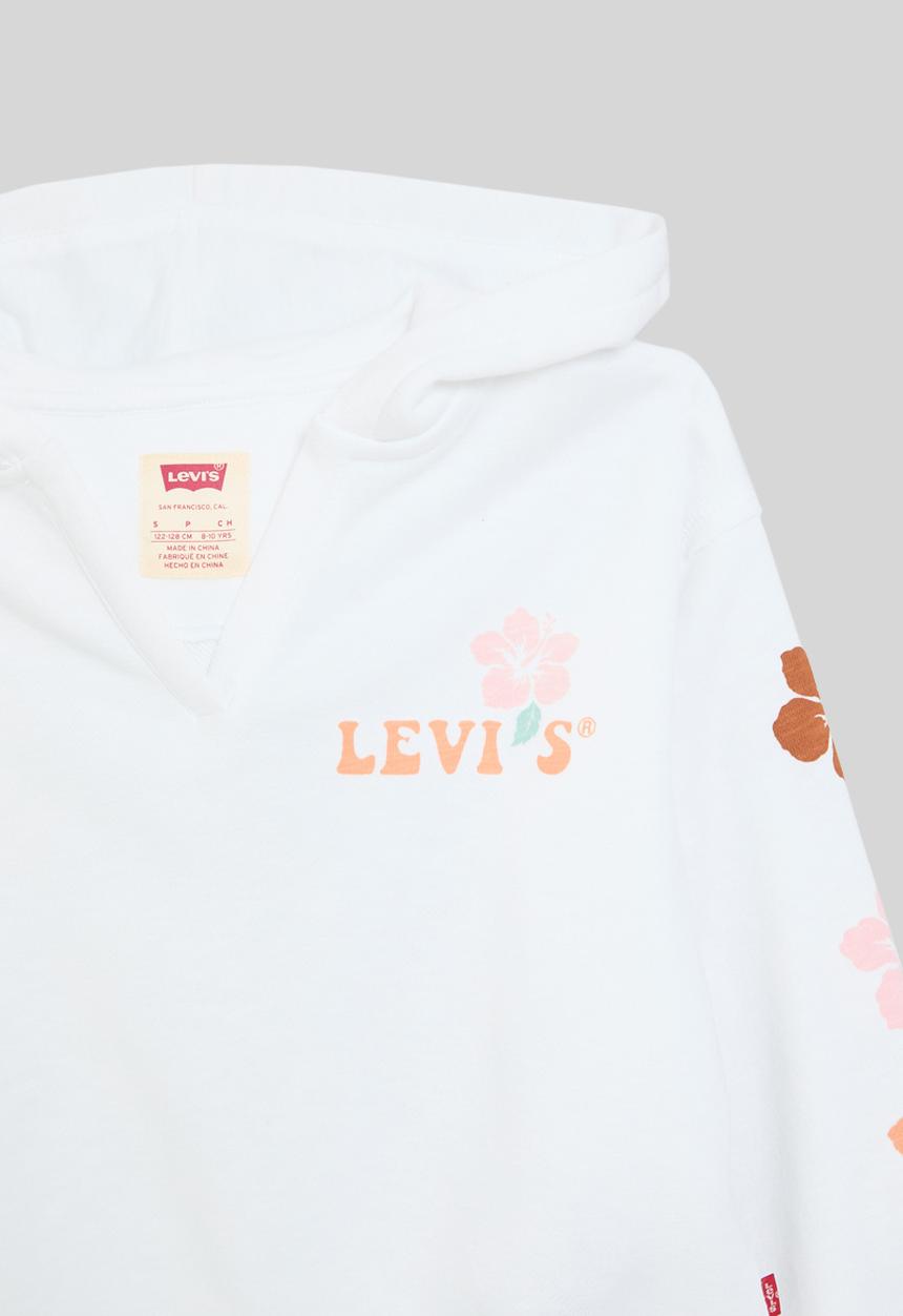 Levi’s® - Lvg levis hibiscus hoodie - bright white
