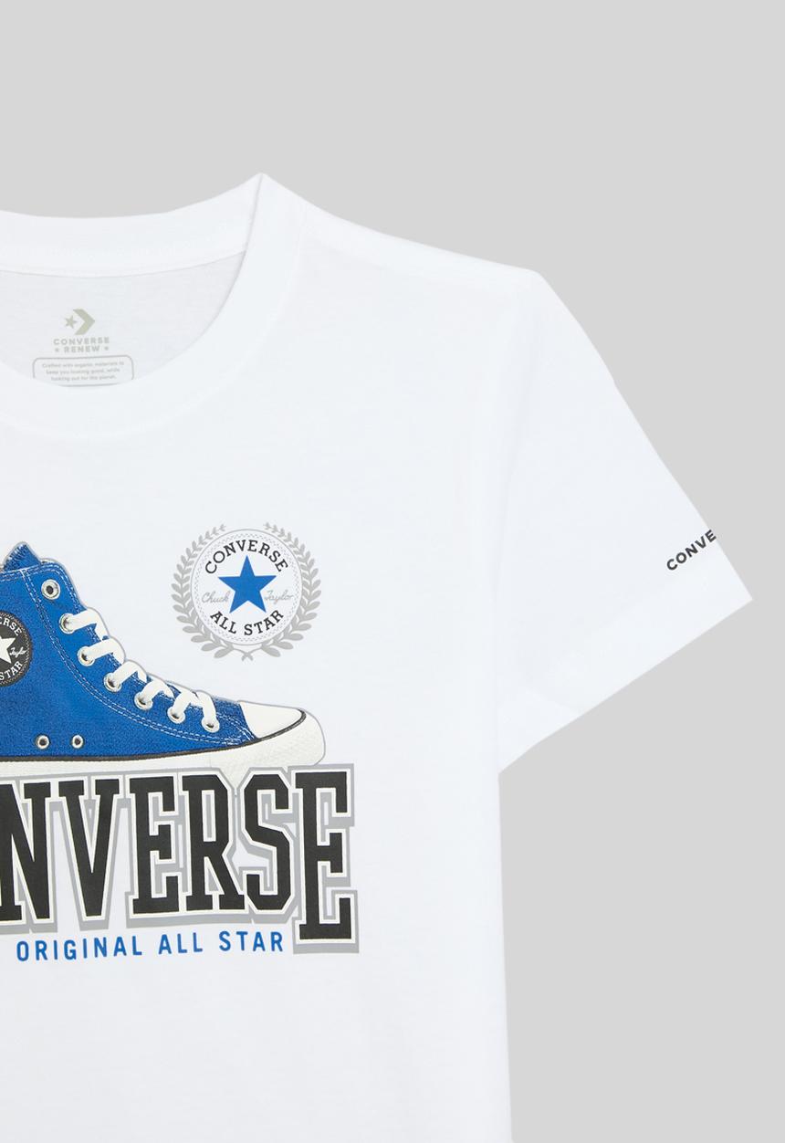 Converse - Cnvb script sneaker gfx short sleeve tee - white
