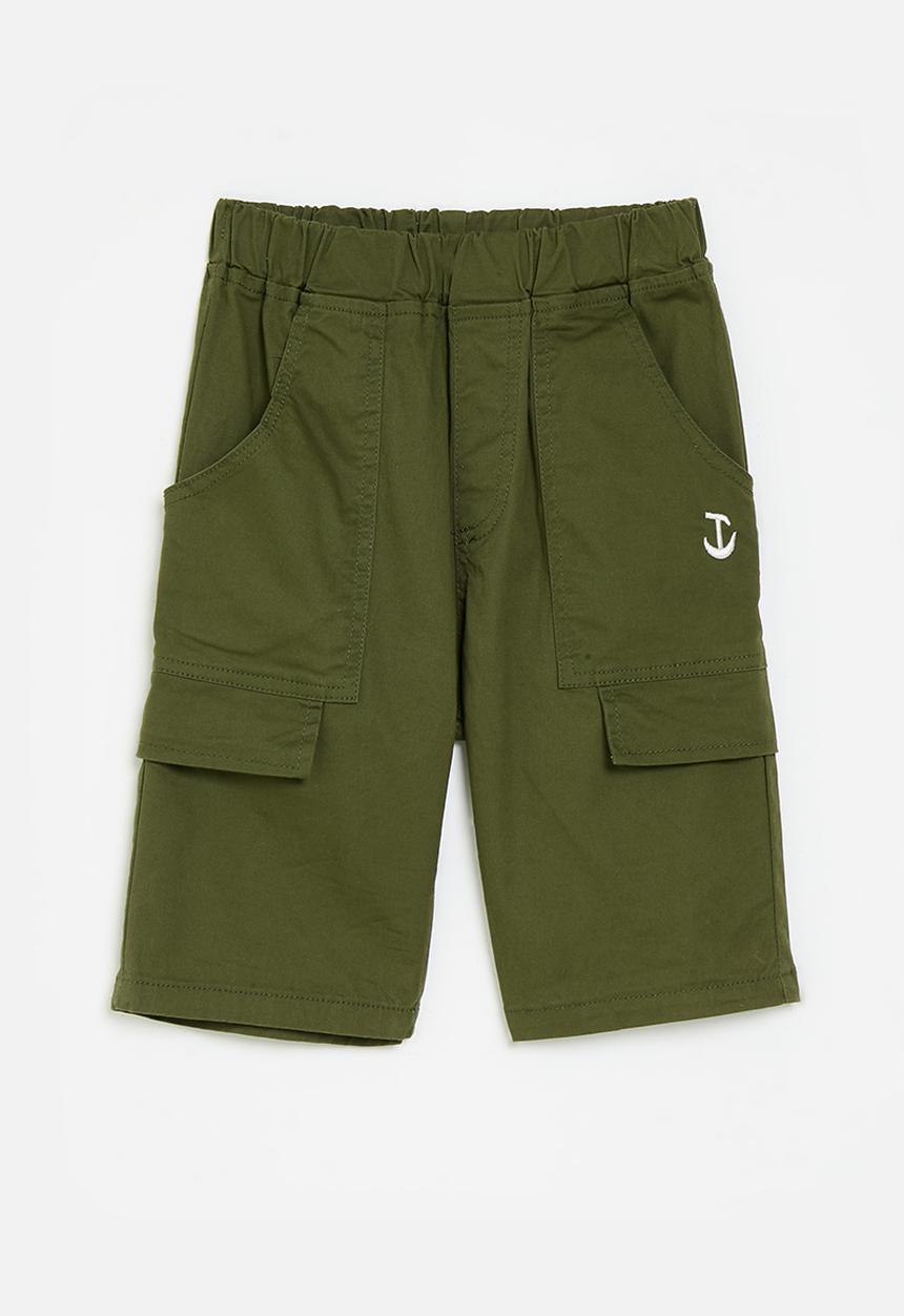 Pop Candy - Turn up shorts - olive green
