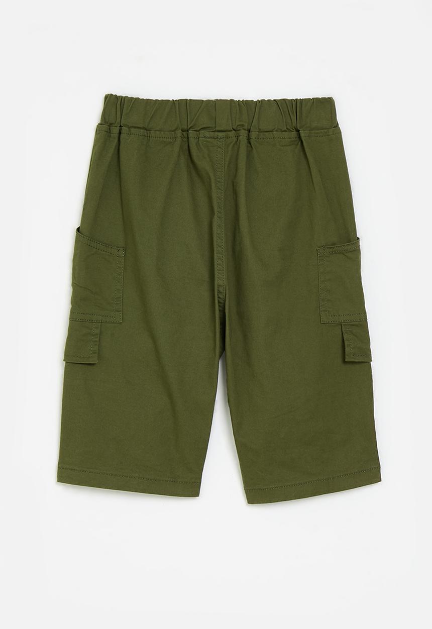 Pop Candy - Turn up shorts - olive green
