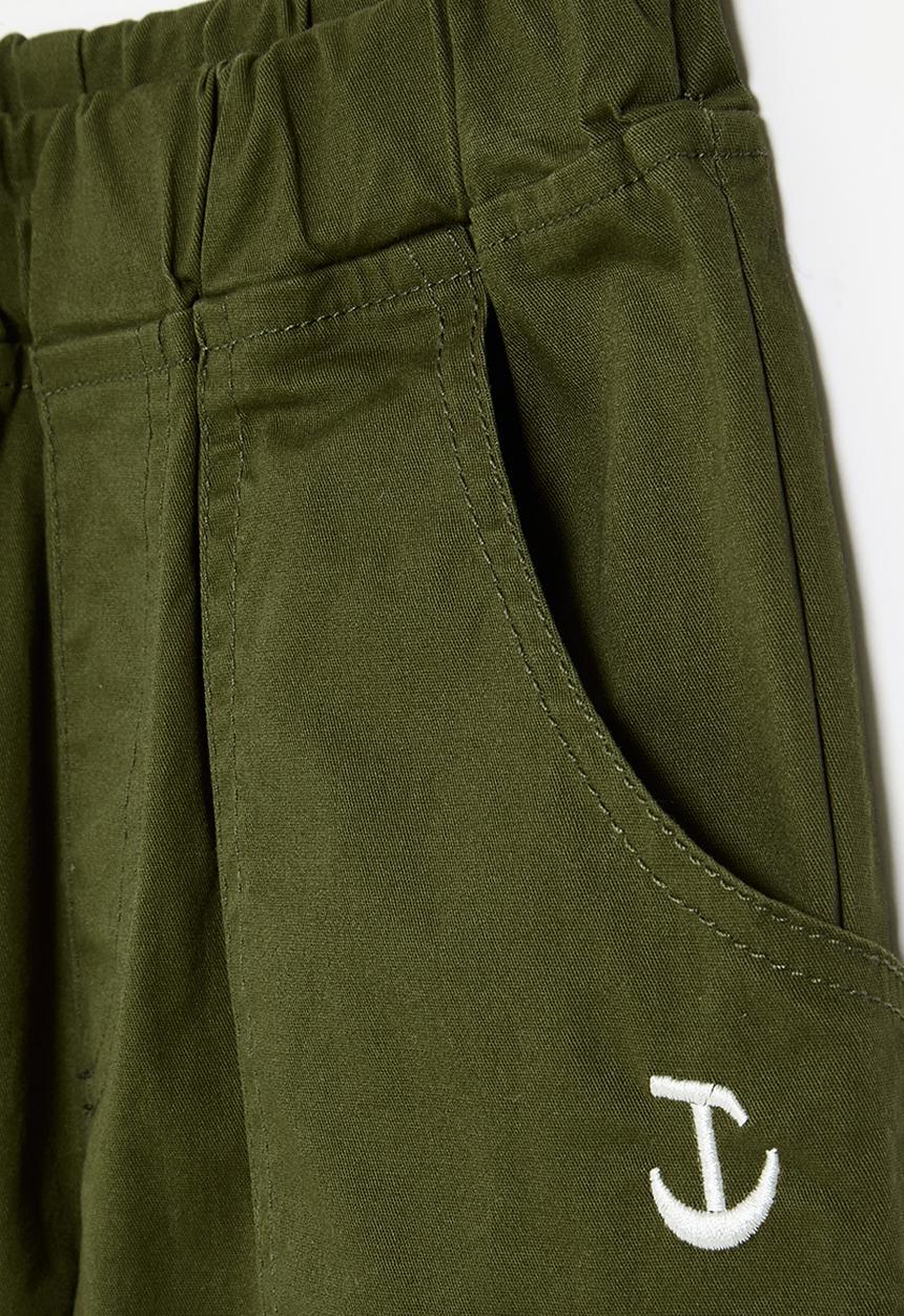 Pop Candy - Turn up shorts - olive green