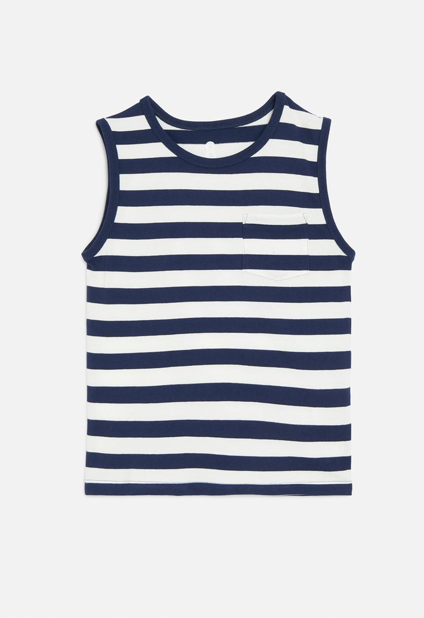 Cotton On - The essential tank - in the navy/vanilla stripe