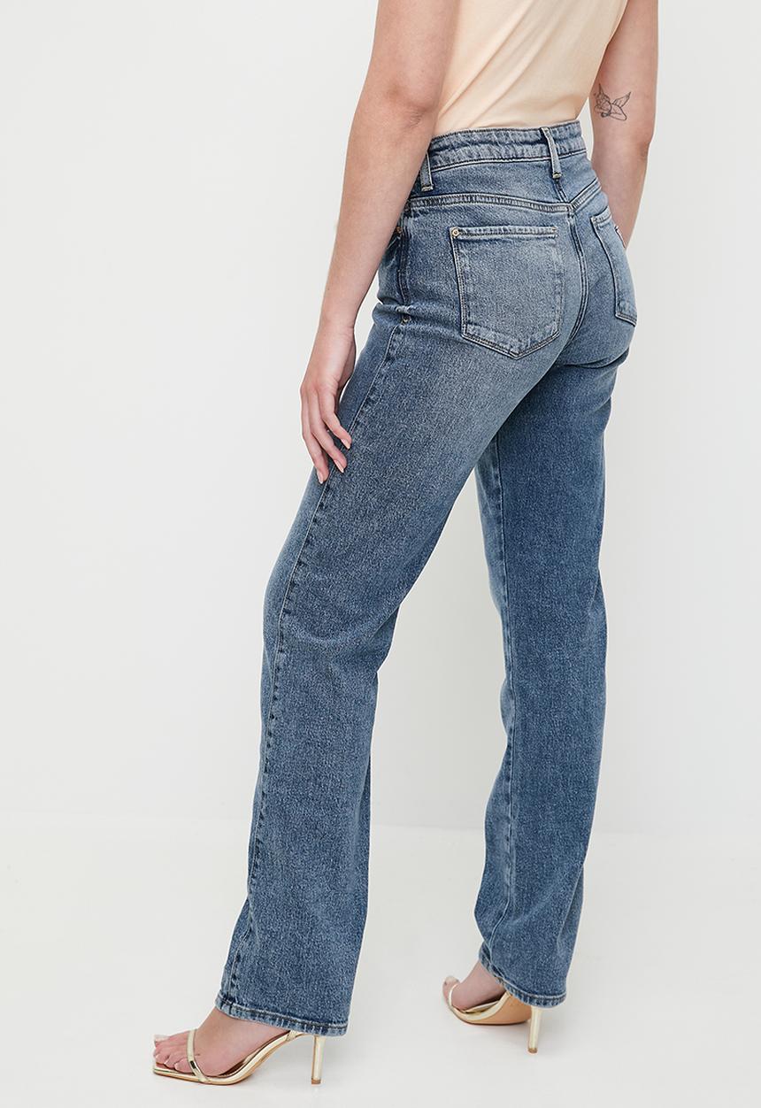 GUESS - 1981 High Rise Straight  - Mid Wash