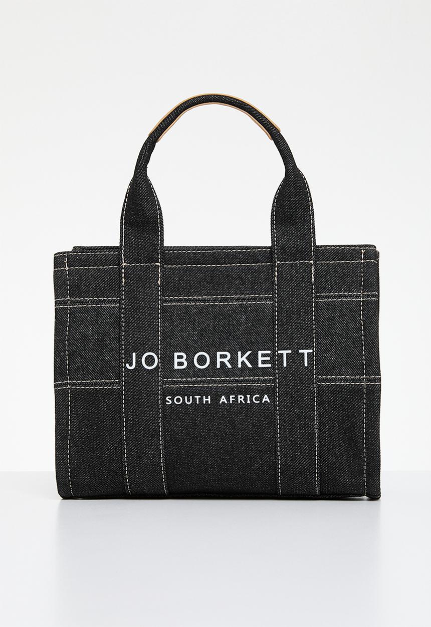 Jo Borkett - Denim medium shopper bag - black