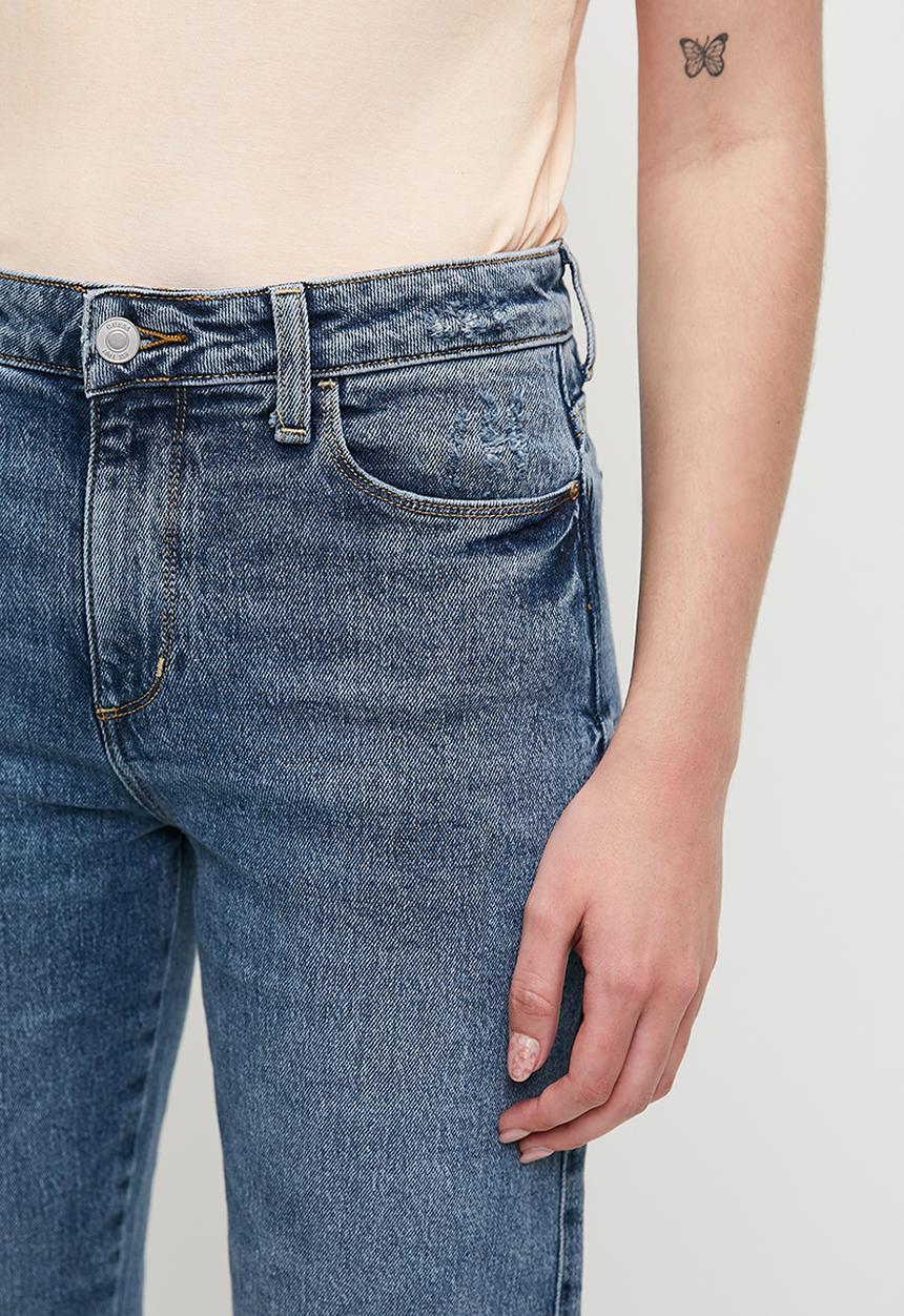 GUESS - 1981 High Rise Straight  - Mid Wash