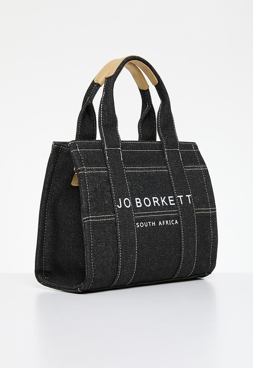 Jo Borkett - Denim medium shopper bag - black