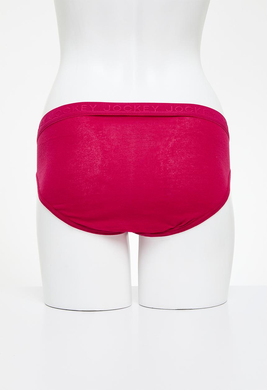 Jockey - 5 Pack plain tonal elastic bikini - multi