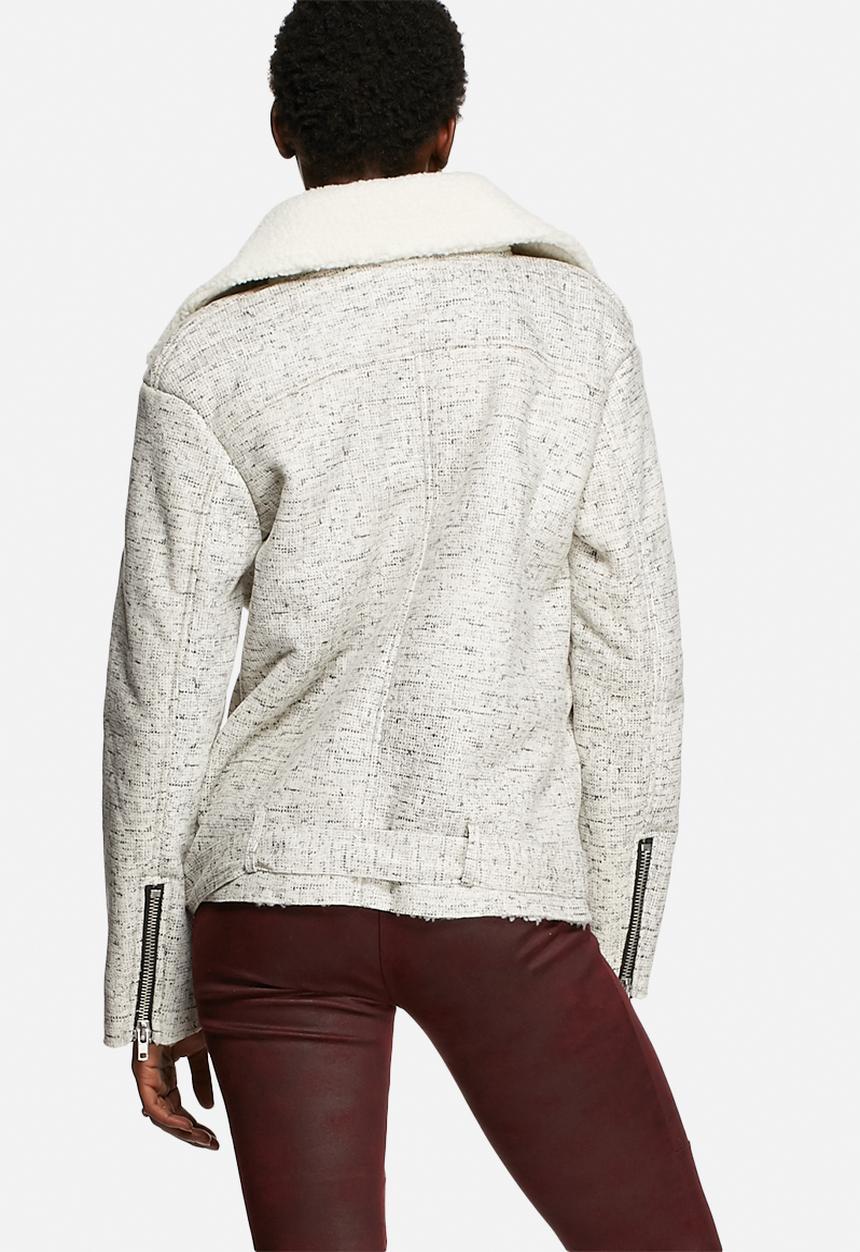 Glamorous - Tweed Biker Jacket