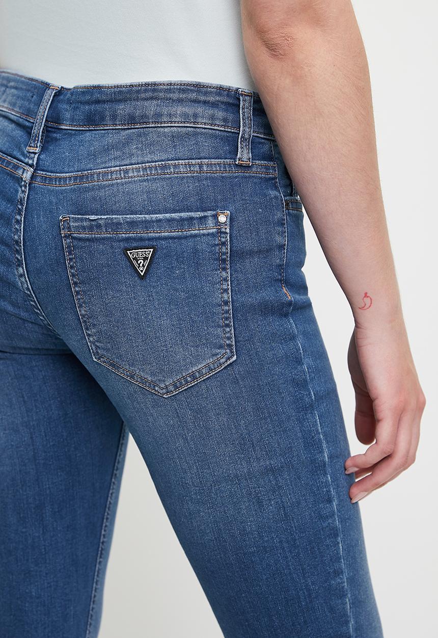 GUESS - Power Skinny Low Rise - Mid Wash