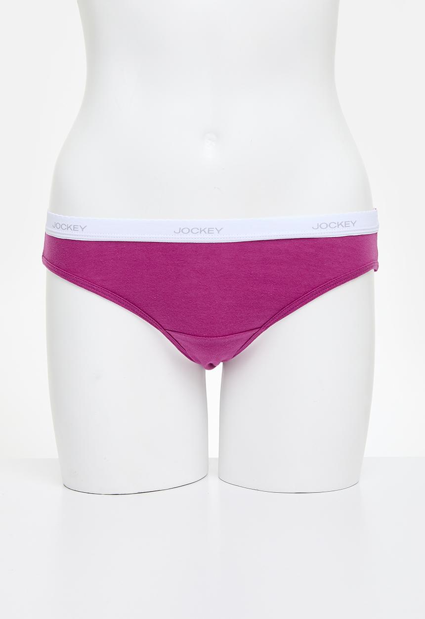 Jockey - 6 Pack value print bikini - pink/grey/blue/lilac/navy/therap