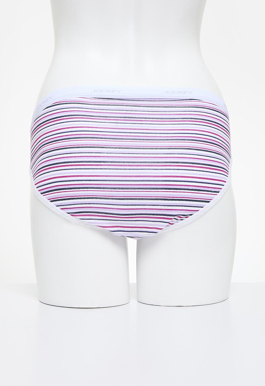 Jockey - 6 Pack value print bikini - pink/grey/blue/lilac/navy/therap