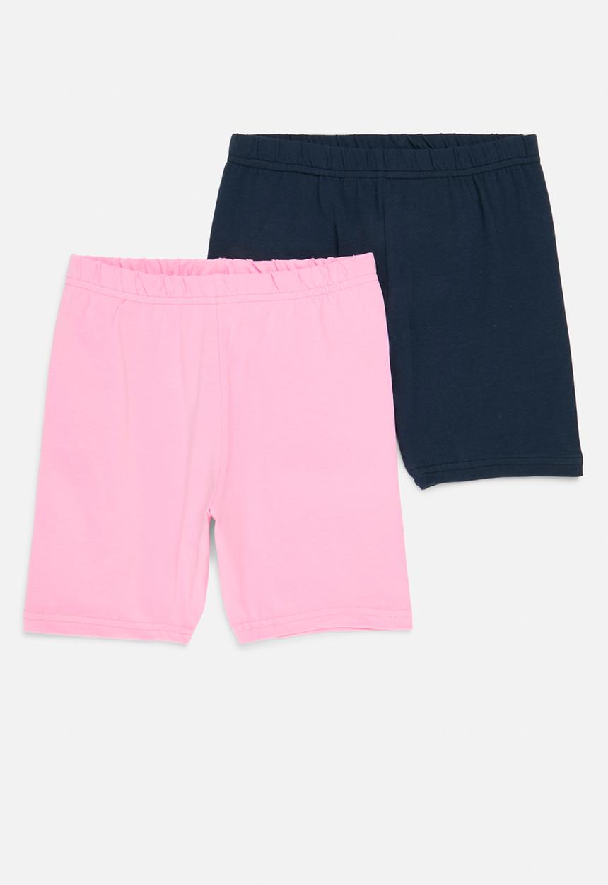 Pop Candy - 2 Pack cycling short - navy & pink