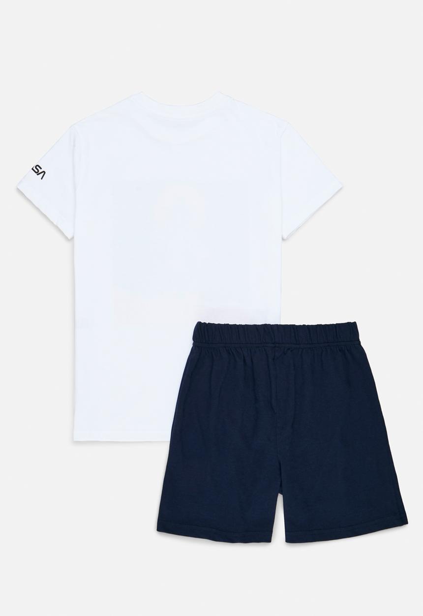 Pop Candy - Nasa pj set - white & navy