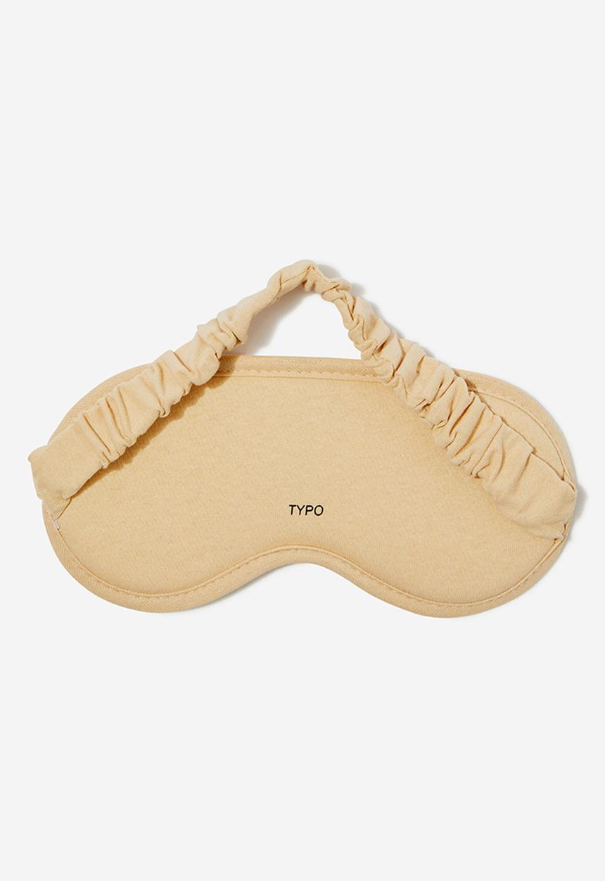 Typo - Off The Grid Eyemask - Gingham/Latte