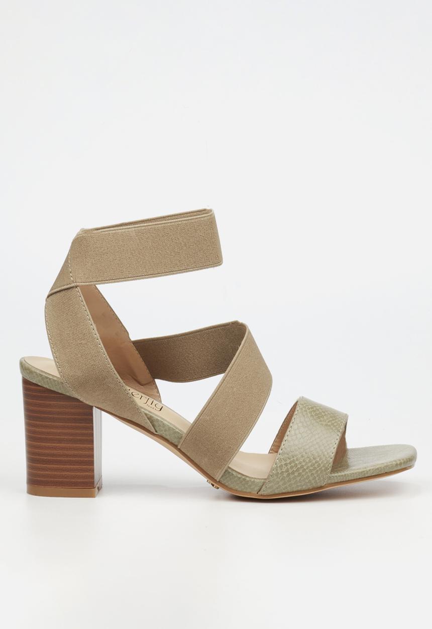 Butterfly Feet - Abigail 1 block heel - olive