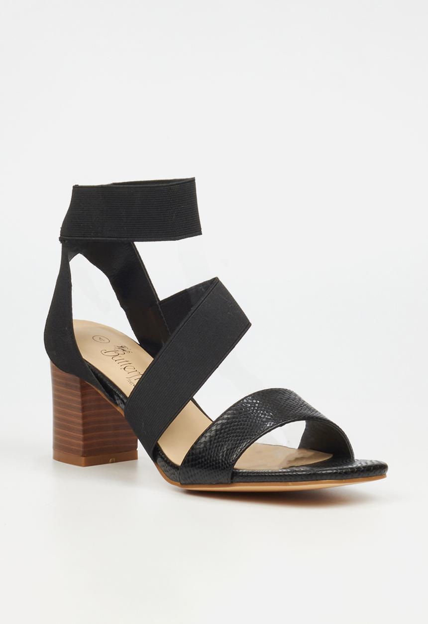 Butterfly Feet - Abigail 1 block heel - black