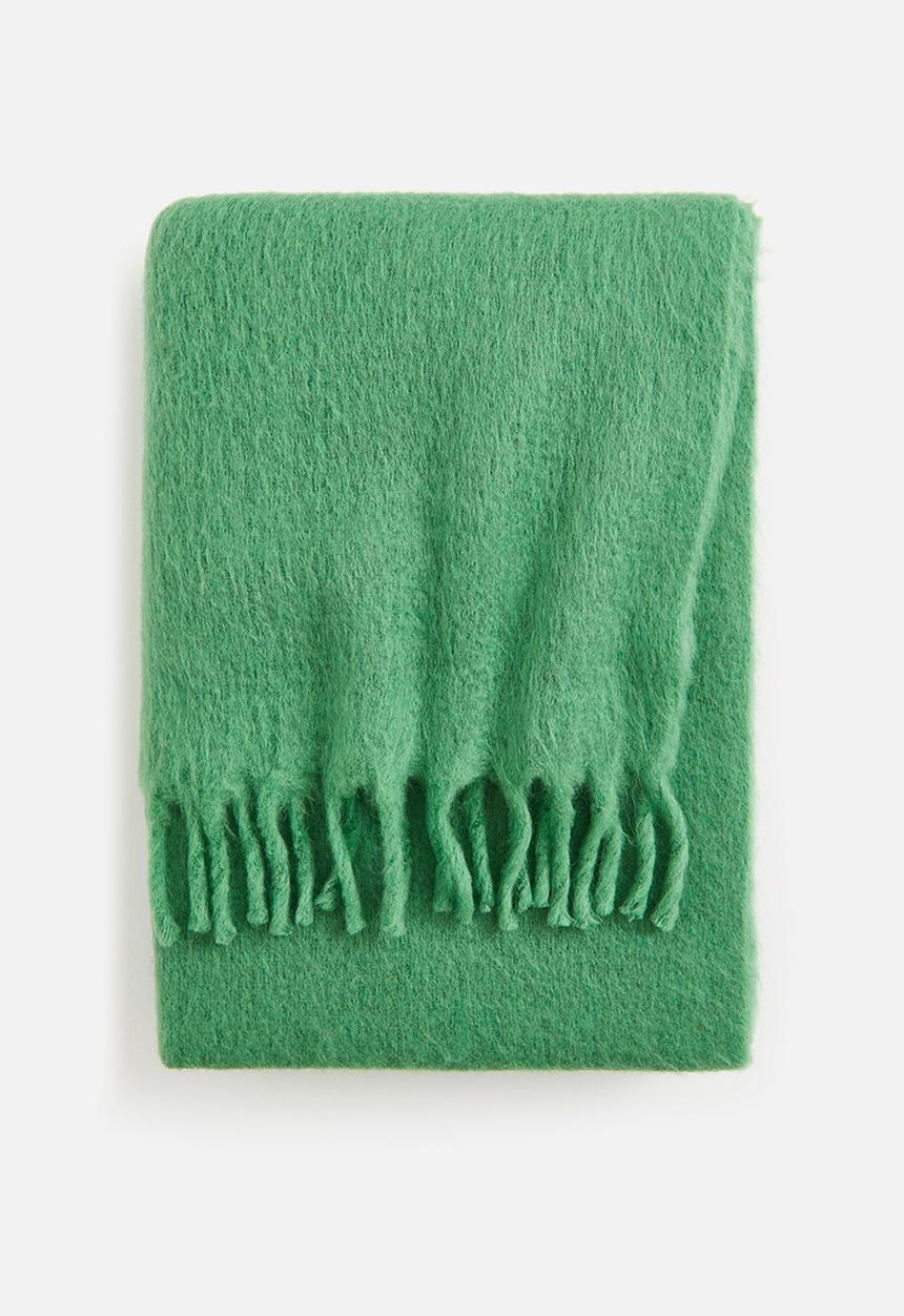 H&M - Wool-blend blanket - green