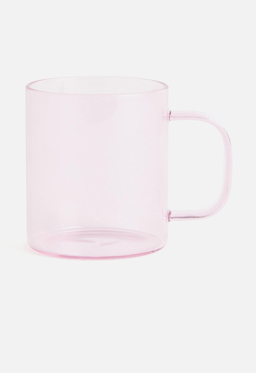 H&M - Glass mug - light pink