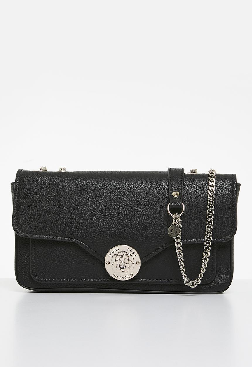 GUESS - Belle isle cnvrtble xbody flap - black