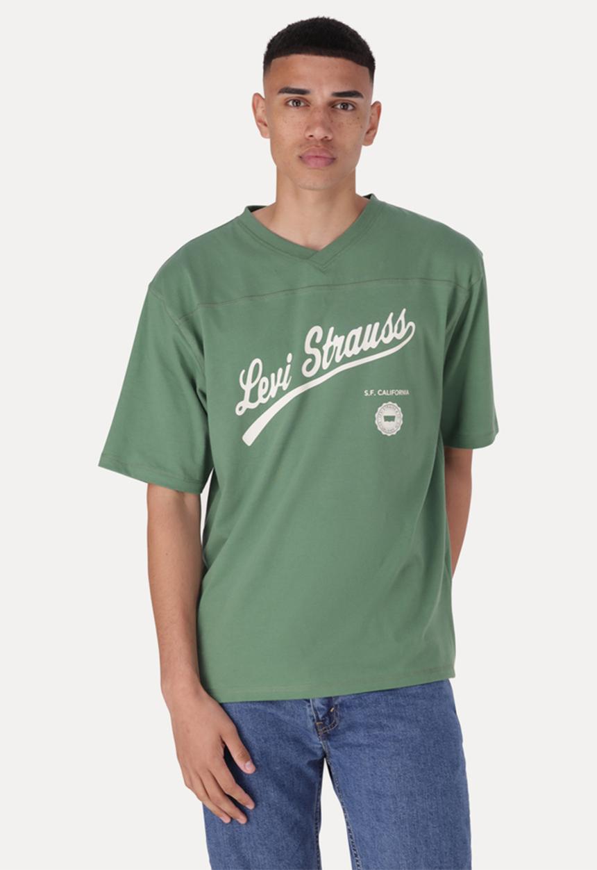 Levi’s® - Graphic V-neck Tee Za LEVI Straus Swash - Green