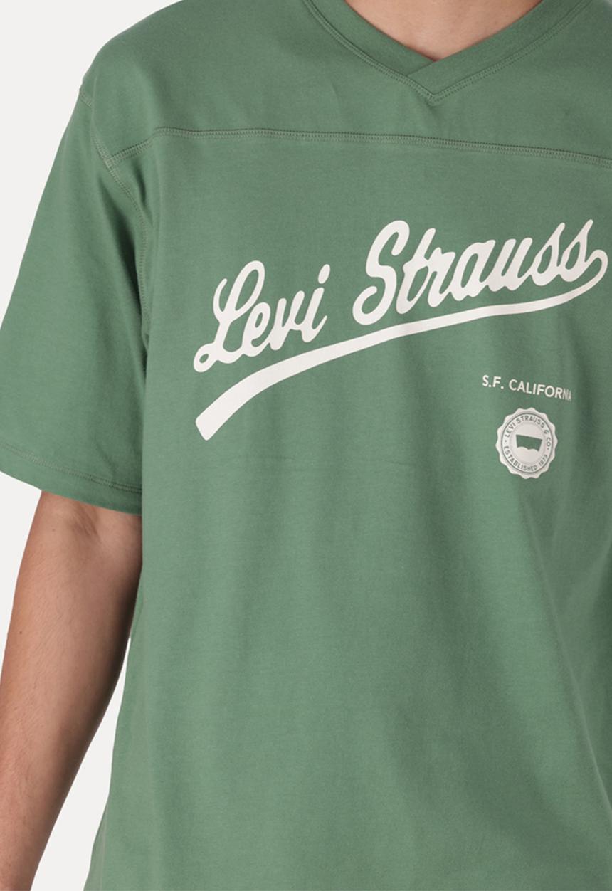 Levi’s® - Graphic V-neck Tee Za LEVI Straus Swash - Green