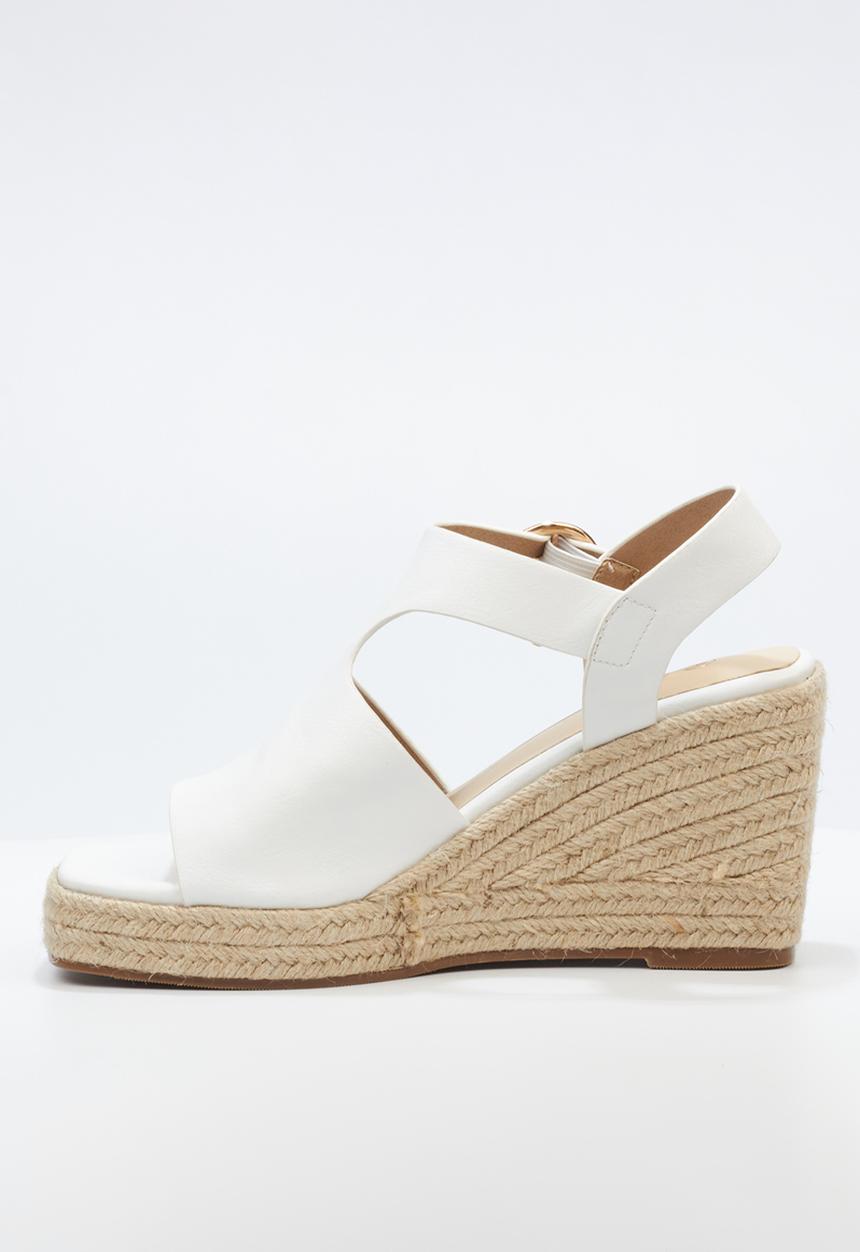 Miss Black - Hay 2 espadrille - white