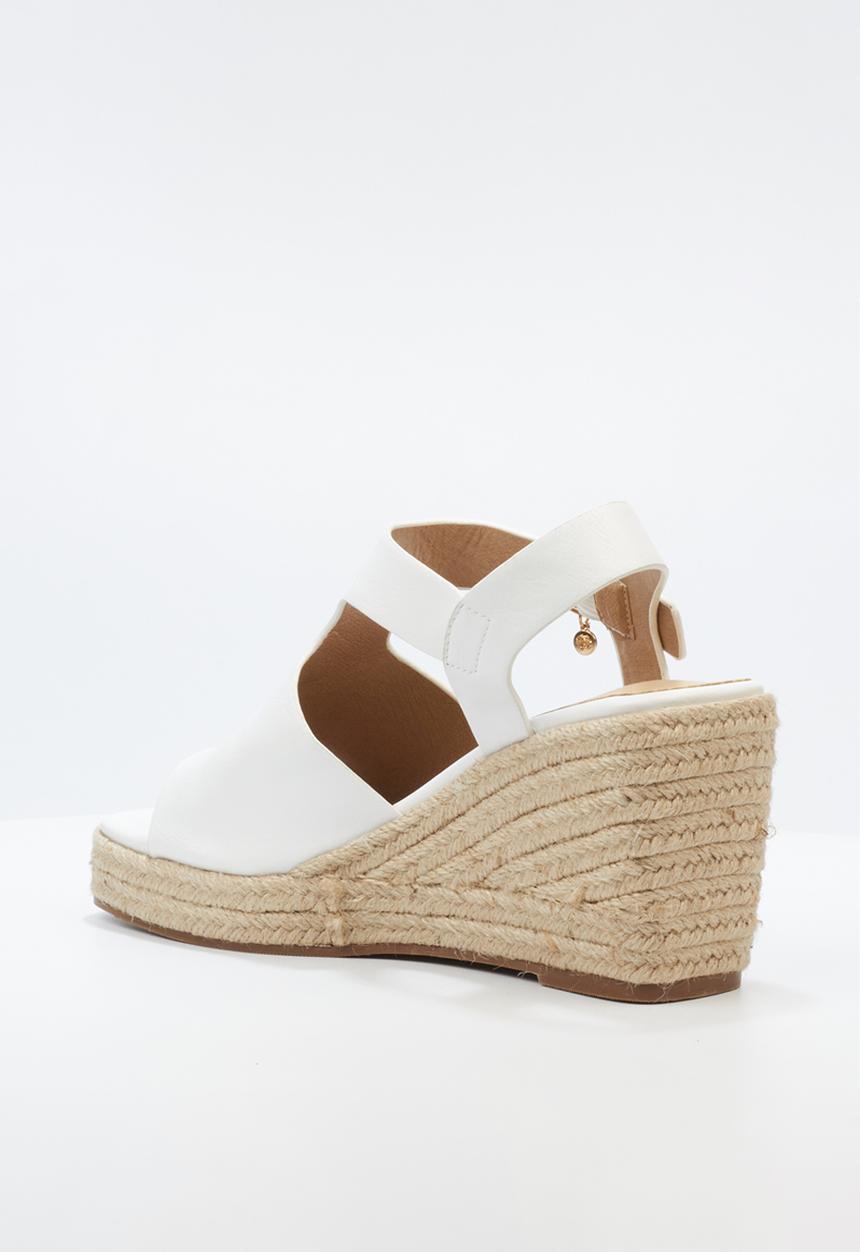 Miss Black - Hay 2 espadrille - white