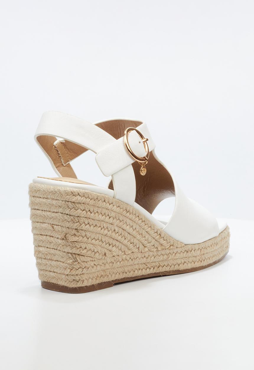 Miss Black - Hay 2 espadrille - white