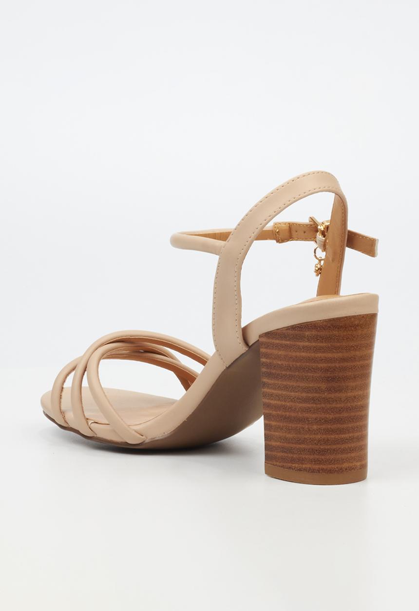 Miss Black - Hazel 2 block heel - neutral