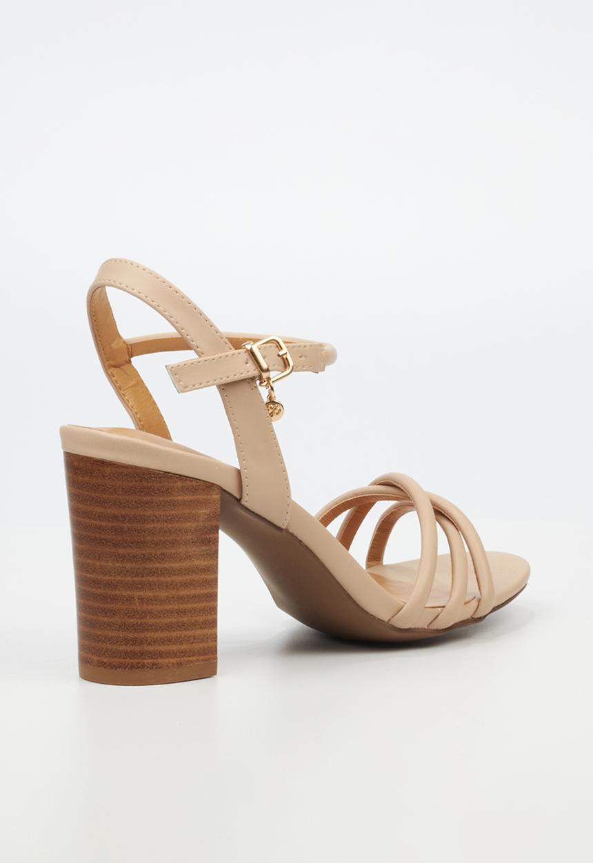 Miss Black - Hazel 2 block heel - neutral