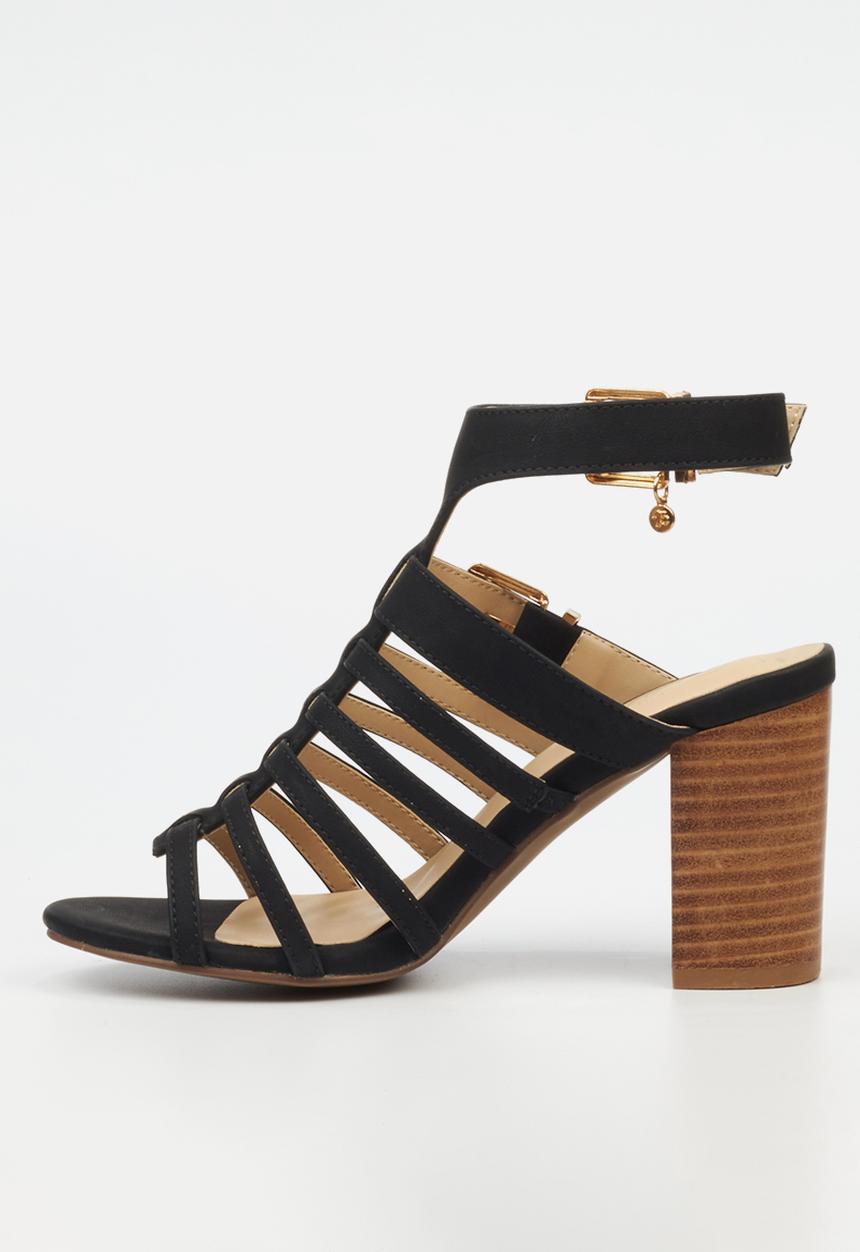 Miss Black - Hazel 1 block heel - black
