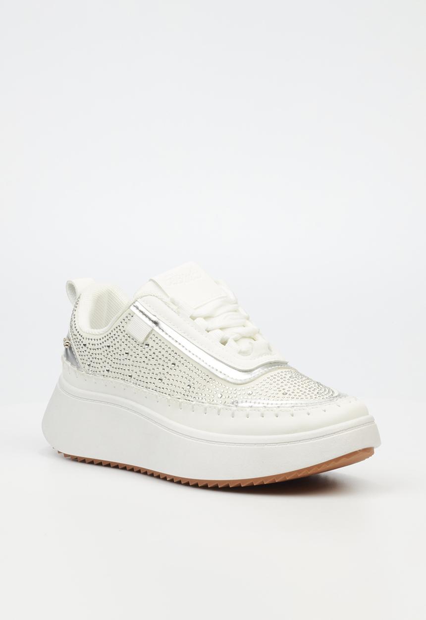 Miss Black - Kimberly 1 platform sneaker - white