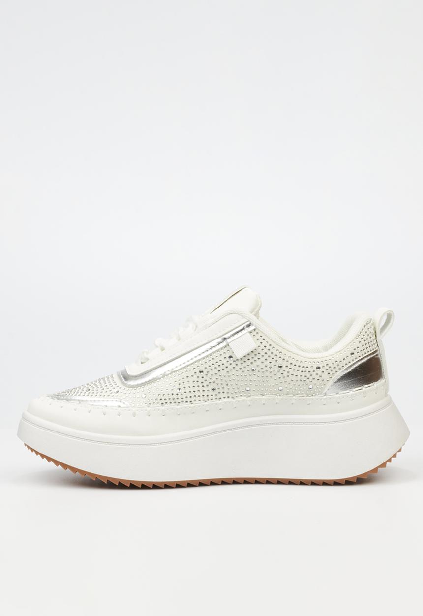 Miss Black - Kimberly 1 platform sneaker - white