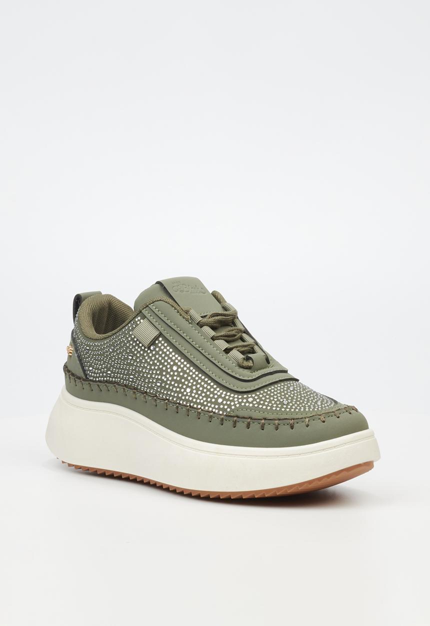 Miss Black - Kimberly 1 platform sneaker - khaki