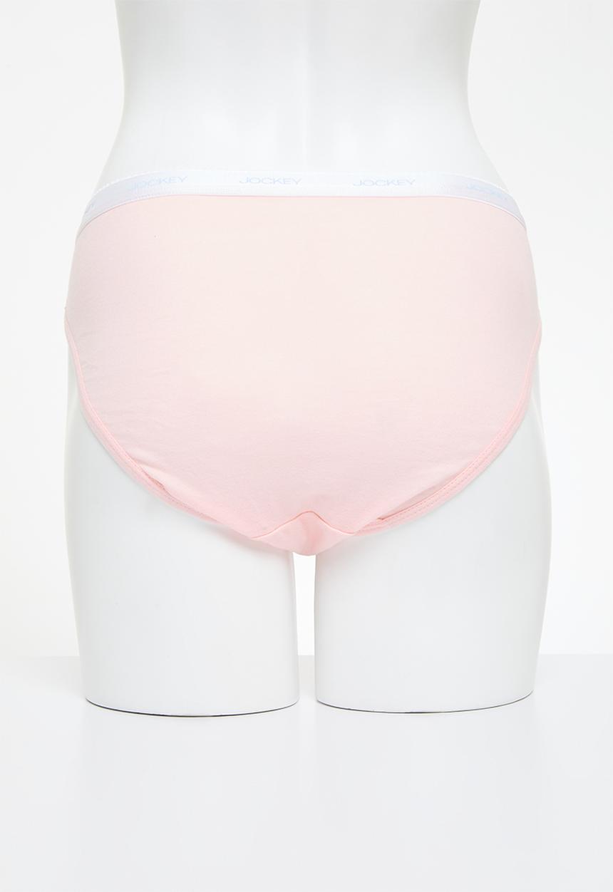 Jockey - 3 Pack plain french cut - Taupe/Marshmellow/Dark Cherry