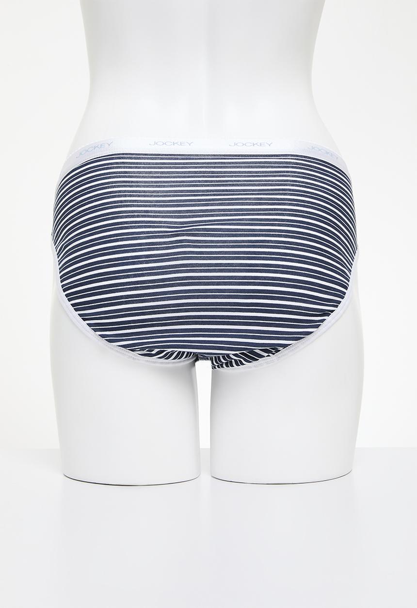 Jockey - 3 Pack printed french cut - Red/Navy Tranquil Stripe/Midnight Navy