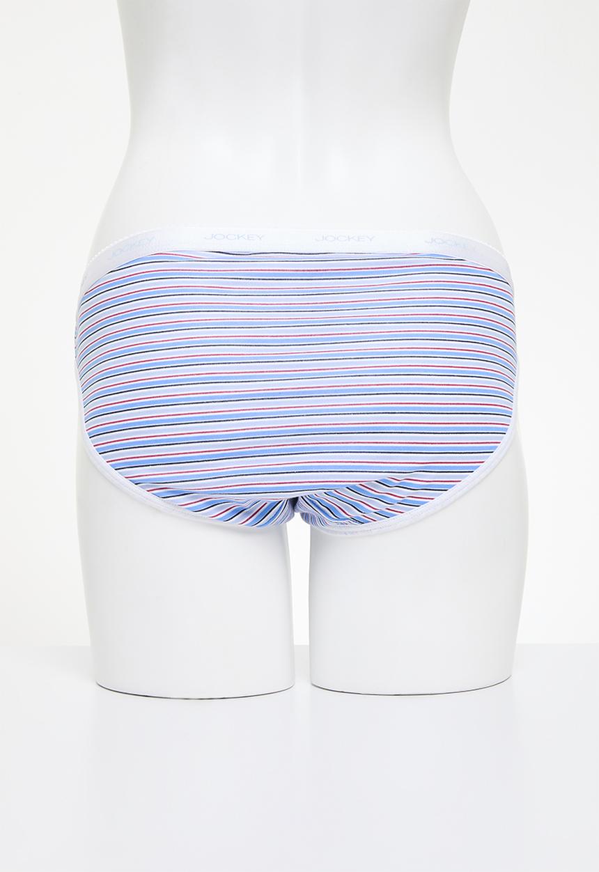 Jockey - 3 Pack printed bikini  - Red/Surfer Stripe/Tranquil Blue