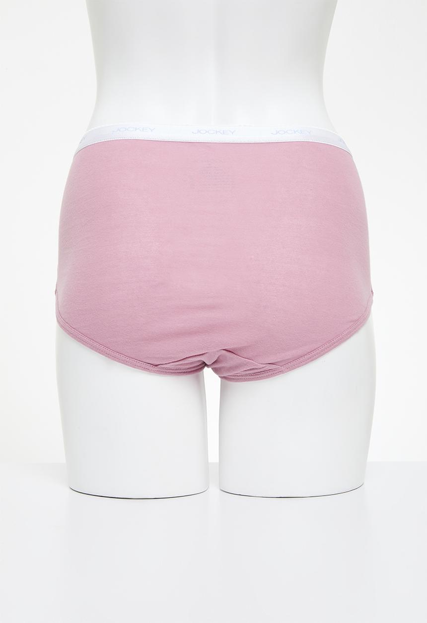 Jockey - 3 Pack plain full brief -  taupe/Pink/Marshmellow Pink