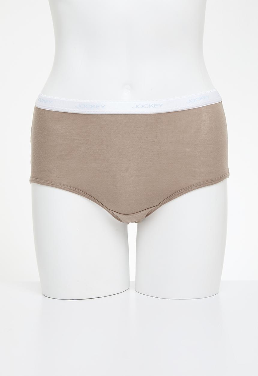 Jockey - 3 Pack plain full brief -  taupe/Pink/Marshmellow Pink
