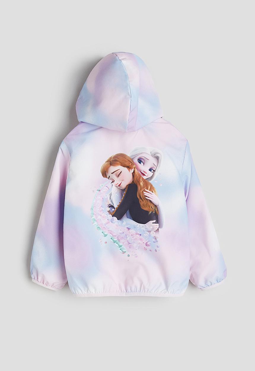 H&M - Printed windbreaker - light pink & frozen