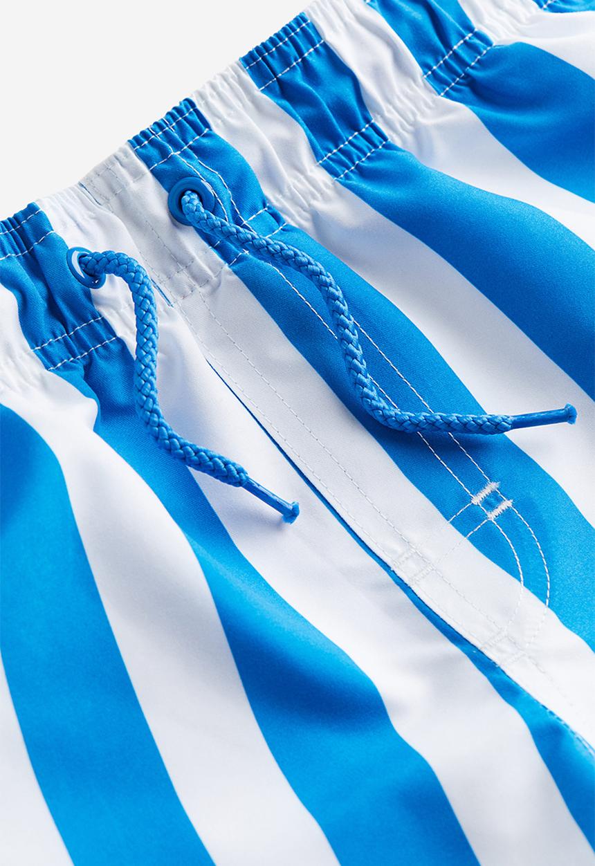 H&M - Swim shorts - bright blue & striped