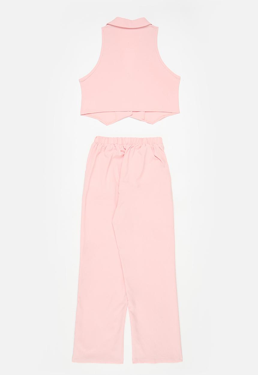 Pop Candy - Waist coat & pant set - pink