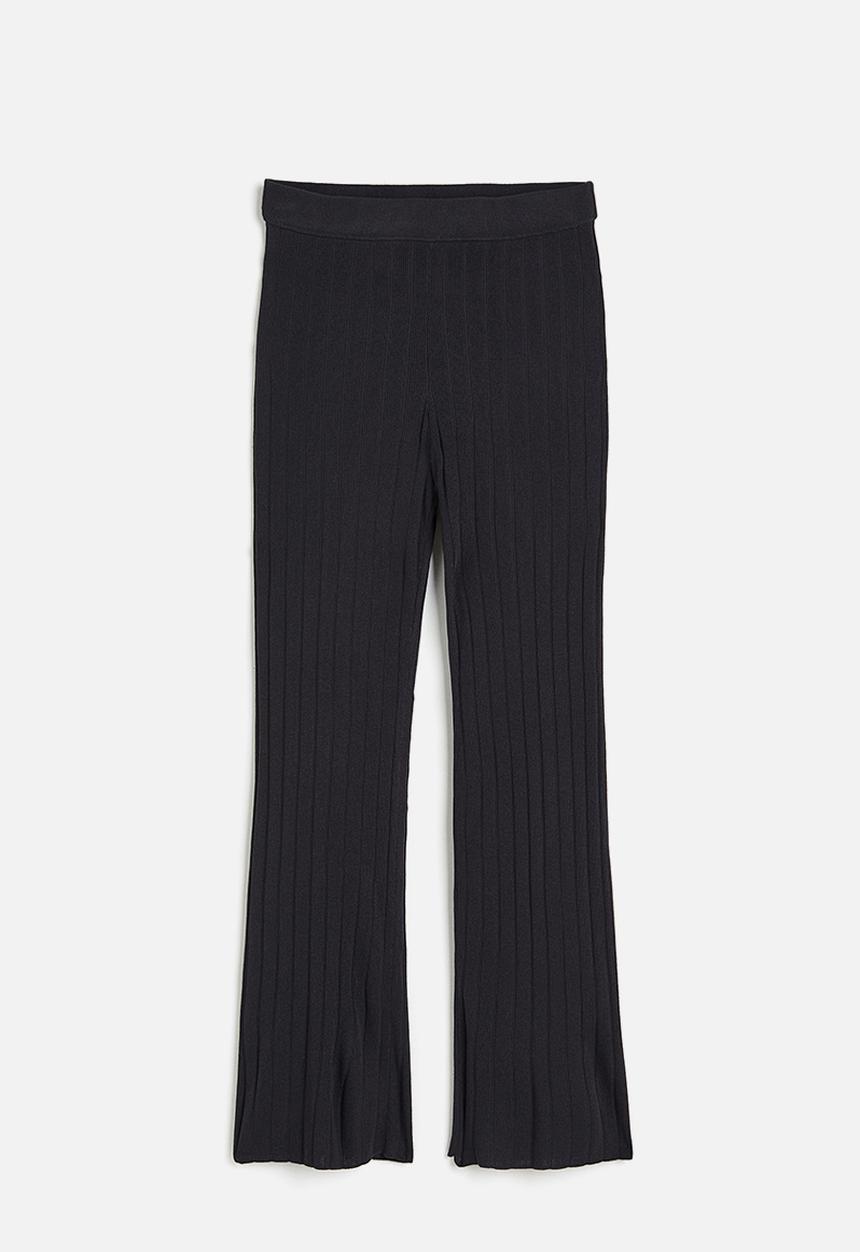 H&M - Rib-knit trousers - dark grey