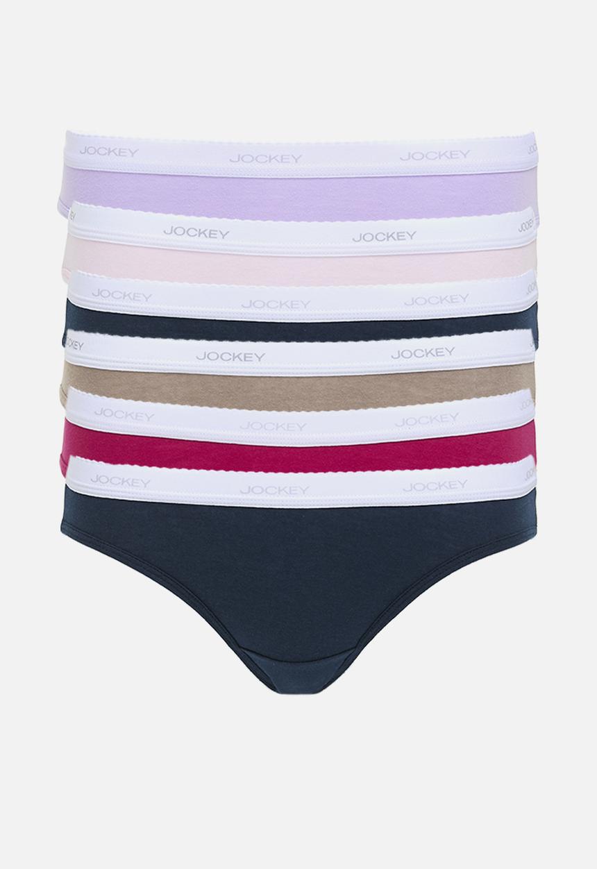 Jockey - 6 Pack value plain bikini - multi
