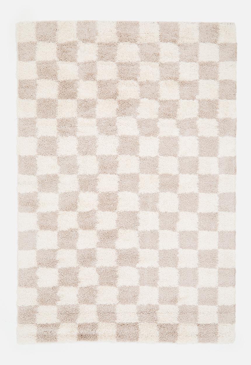 Fotakis - Shaggy checkered rug - Natural 